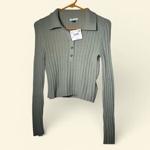 American Eagle Ribbed Knit Top